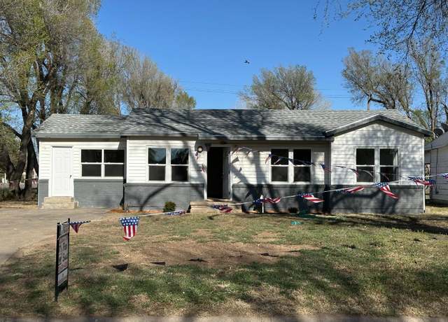 Property at 1100 S Jefferson St, Hugoton, KS 67951, 3 beds, 2 baths