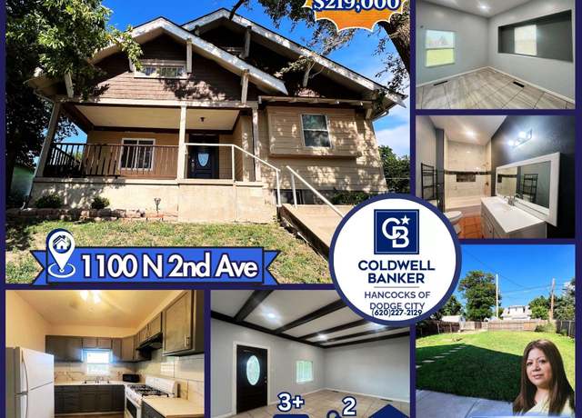 Property at 1100 N 2nd Ave, Dodge City, KS 67801, 3 beds, 2 baths