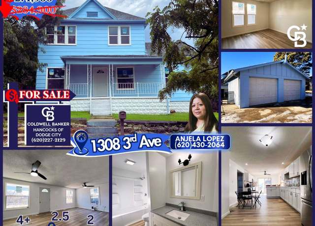 Property at 1308 3rd Ave, Dodge City, KS 67801, 4 beds, 4.5 baths