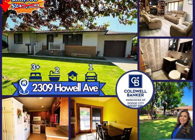 Property at 2309 Howell Ave, Dodge City, KS 67801, 3 beds, 2 baths