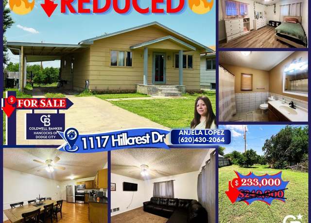 Property at 1117 Hillcrest Dr, Dodge City, KS 67801, 2 beds, 2 baths