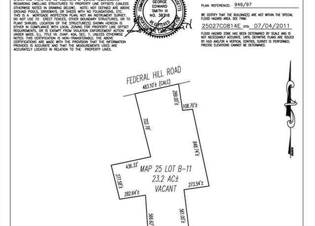 Property at 0 Federal Hill Rd, Oxford, MA 01540