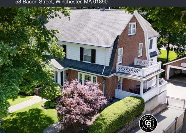 Property at 58 Bacon St, Winchester, MA 01890, 6 beds, 5.5 baths