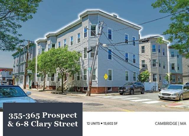 Property at 355-365 Prospect St & Clary St, Cambridge, MA 02139, 26 beds, 12 baths