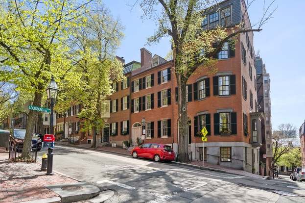 Beautiful houses in Beacon Hill, Boston, Massachusetts Stock Photo