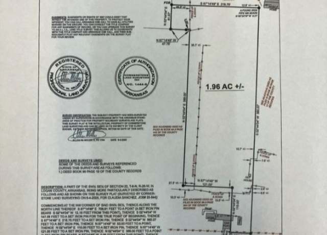 Property at TBD Finney Dr, Paris, AR 72855