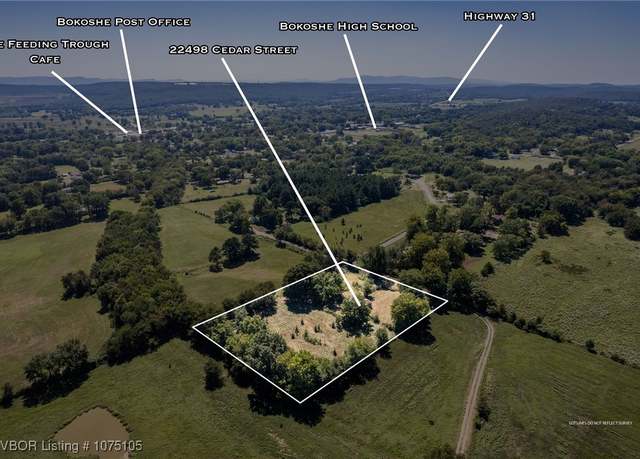 Property at 22498 Cedar St, Bokoshe, OK 74930