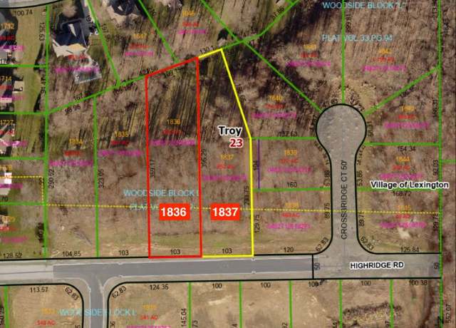 Property at 0 Highridge Rd., Lot 1836-1837, Lexington, OH 44904