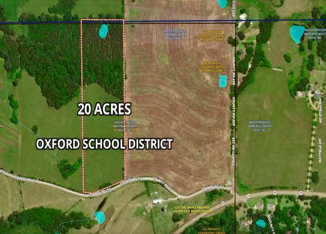 Property at TBD CR 212 (20 Acres), Oxford, MS 38655