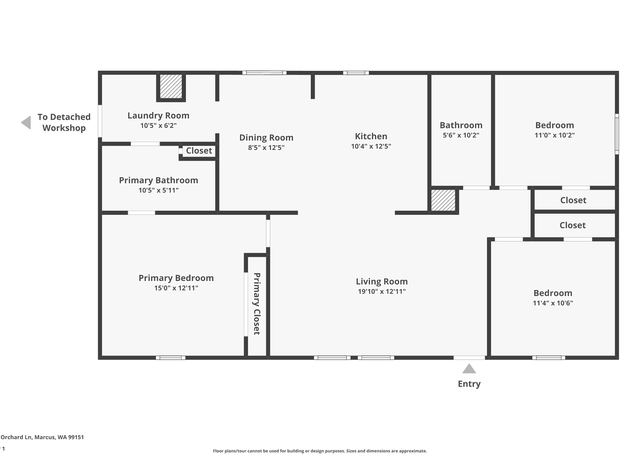 Property at 1400 Orchard Ln, Marcus, WA 99151, 3 beds, 2 baths