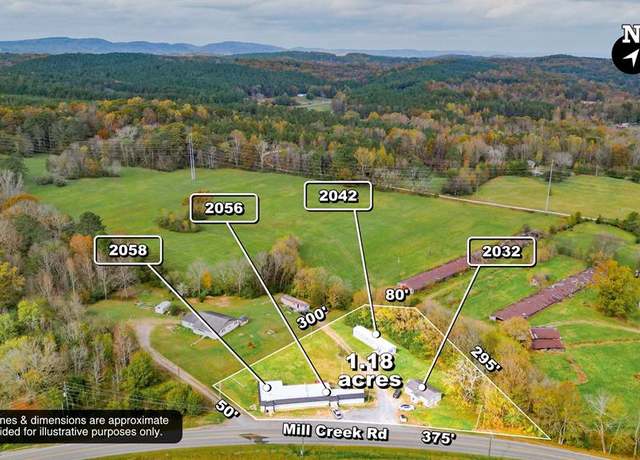 Property at 2032 Mill Creek Road Rd, Rocky Face, GA 30740, 8 beds, 5 baths