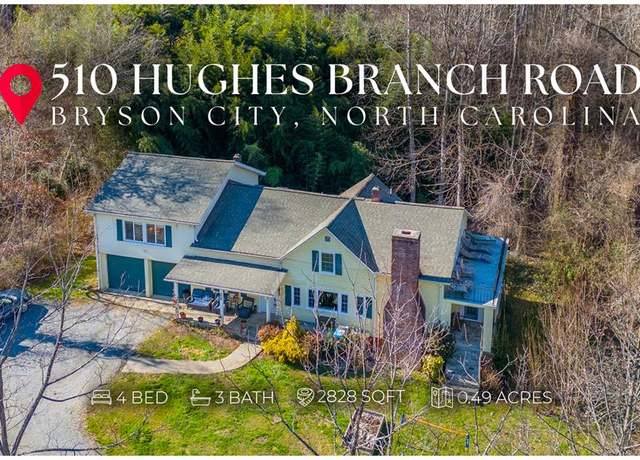 Property at 510 Hughes Branch Rd, Bryson City, NC 28713, 4 beds, 3 baths