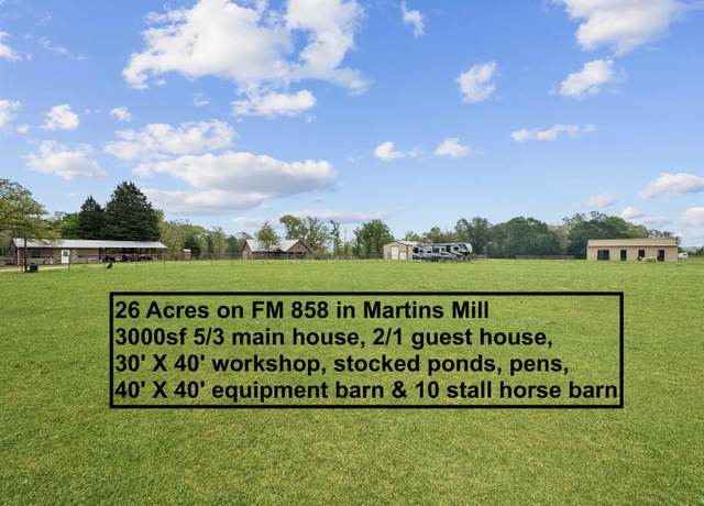 Property at 15250 Fm 858, Athens, TX 75752, 5 beds, 3 baths