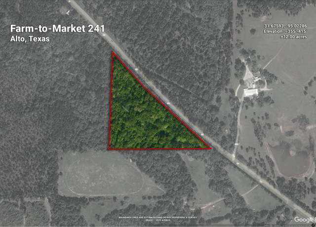 Property at 12 ac Fm 241, Alto, TX 75925