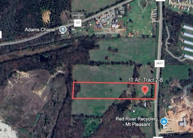 Property at TBD - TRACT 2B Fm 3417, Mt Pleasant, TX 75455