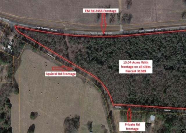 Property at 13 Acres Fm 2455, Pittsburg, TX 75686