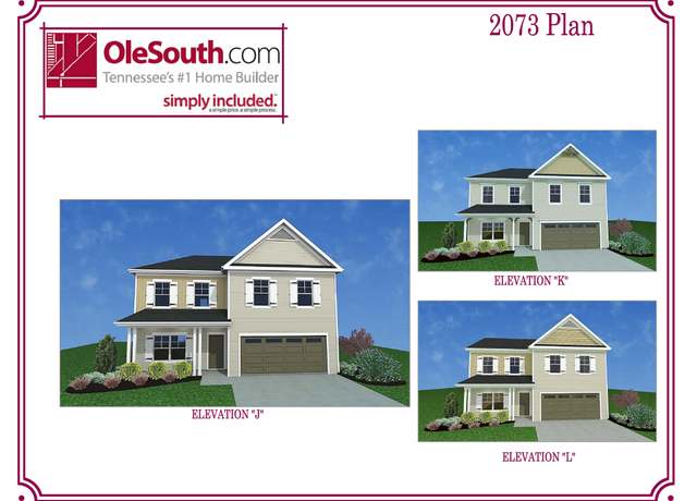 Property at 2073 Elevation JKL Plan, Manchester, TN 37355, 4 beds, 2.5 baths