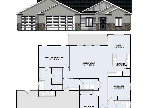 Property at The Granite Ridge Plan, Jerome, ID 83338, 4 beds, 2 baths