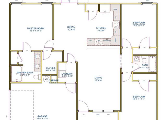 Property at Concord Plan, Pickens, SC 29671, 3 beds, 2 baths