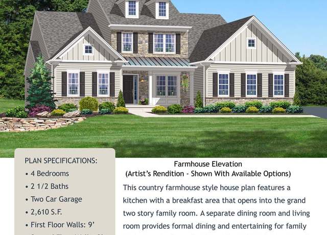 Property at Marquis de Lafayette - Farmhouse Plan, Easton, PA 18045, 4 beds, 2.5 baths