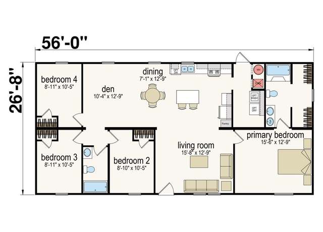 Property at The Lakelander Plan, Lakeland, FL 33805, 4 beds, 2 baths