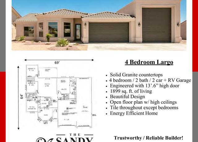 Property at Largo 1899 Plan, Lake Havasu City, AZ 86404, 4 beds, 2 baths