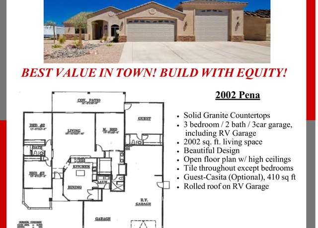 Property at 2002 Pena Plan, Lake Havasu City, AZ 86404, 3 beds, 2 baths