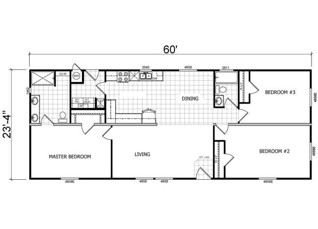 Property at Creekside Manor CM3603B Plan, Tulare, CA 93274, 3 beds, 2 baths