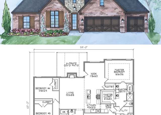 Property at 2348 Plan, Glenpool, OK 74033, 4 beds, 2.5 baths