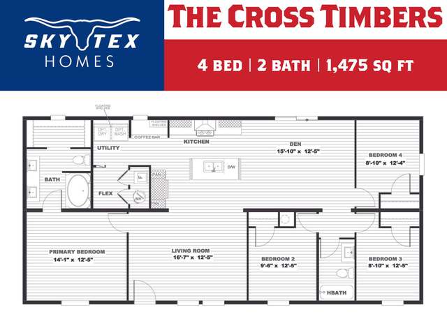 Property at The Cross Timbers Plan, La Vernia, TX 78121, 4 beds, 2 baths