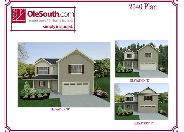 Property at 2540 Elevation DEF Plan, Murfreesboro, TN 37129, 4 beds, 2.5 baths