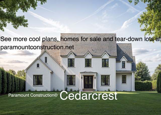 Property at Cedarcrest (price excludes land - add $1.2M+/-) Plan, Potomac, MD 20854, 6 beds, 5.5 baths