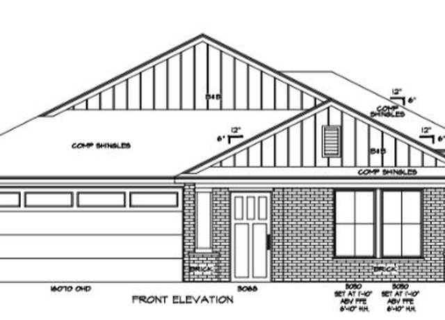 Property at Spec - 125-0 Plan, Shawnee, OK 74804, 3 beds, 2 baths