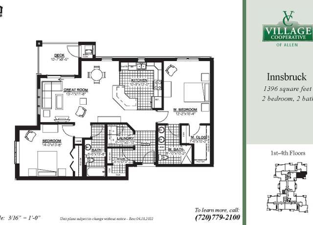 Property at Innsbruck Plan, Allen, TX 75013, 2 beds, 2 baths
