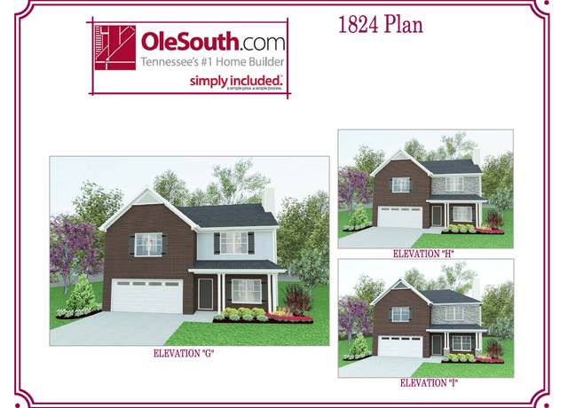 Property at 1824 Elevation GHI Plan, Pleasant View, TN 37146, 4 beds, 2.5 baths