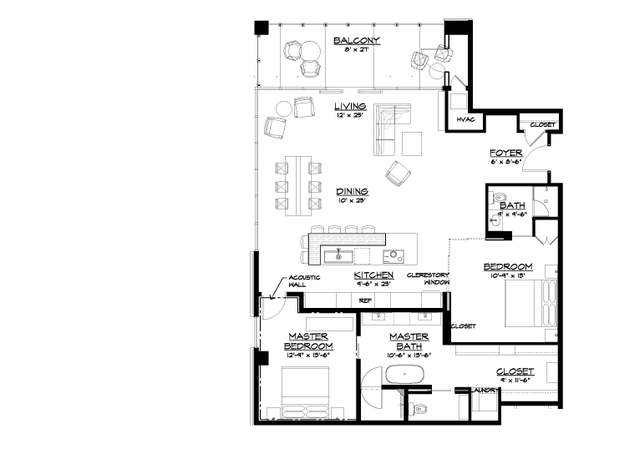 Property at C Plan, Tulsa, OK 74103, 2 beds, 2 baths
