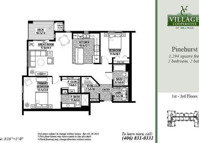 Property at Pinehurst Plan, Billings, MT 59102, 2 beds, 2 baths