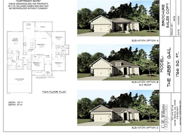 Property at The Abby Gail Plan, Warner Robins, GA 31093, 4 beds, 2 baths