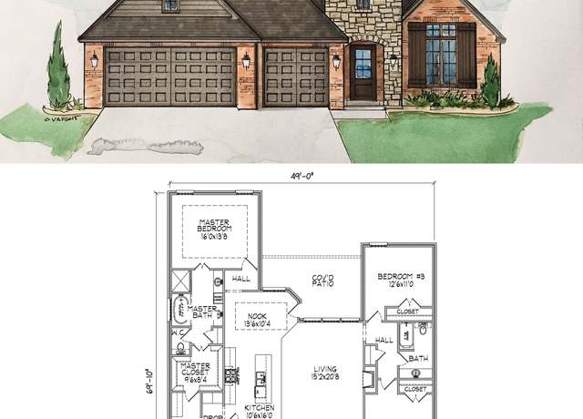 Property at 1995 Plan, Glenpool, OK 74033, 3 beds, 2 baths