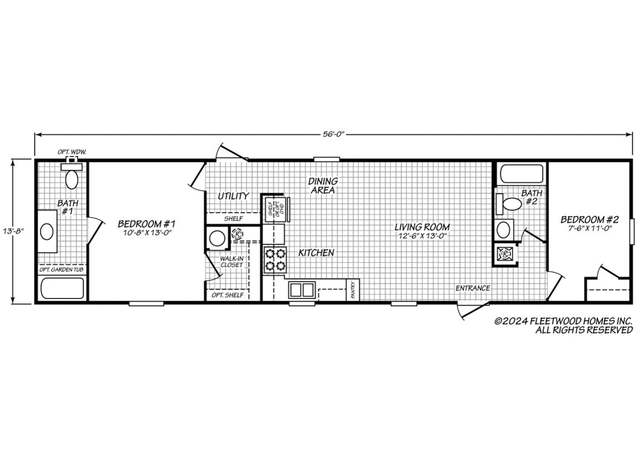 Property at The Tulip Plan, Mobile, AL 36695, 2 beds, 1 bath