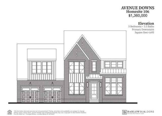 Property at 106 Plan, Thompsons Station, TN 37179, 5 beds, 5.5 baths