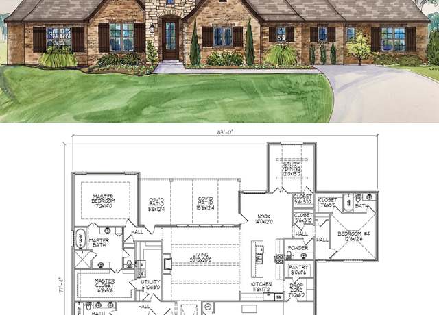 Property at 2922 Plan, Broken Arrow, OK 74014, 4 beds, 3.5 baths