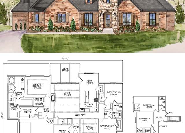 Property at Staubach-5 Plan, Broken Arrow, OK 74014, 5 beds, 3.5 baths