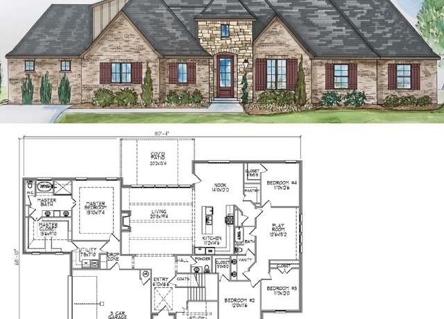 Property at Helmerich Up Plan, Broken Arrow, OK 74014, 4 beds, 3.5 baths