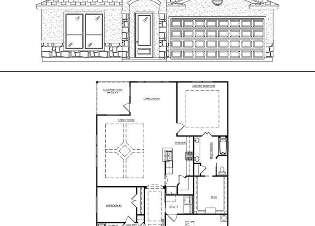 Property at San Carlos Plan, Portland, TX 78374, 3 beds, 2 baths