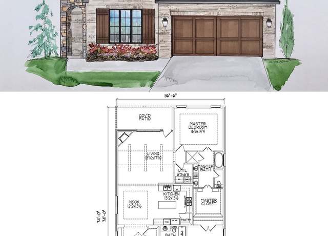 Property at 1961 Plan, Bixby, OK 74008, 3 beds, 2 baths