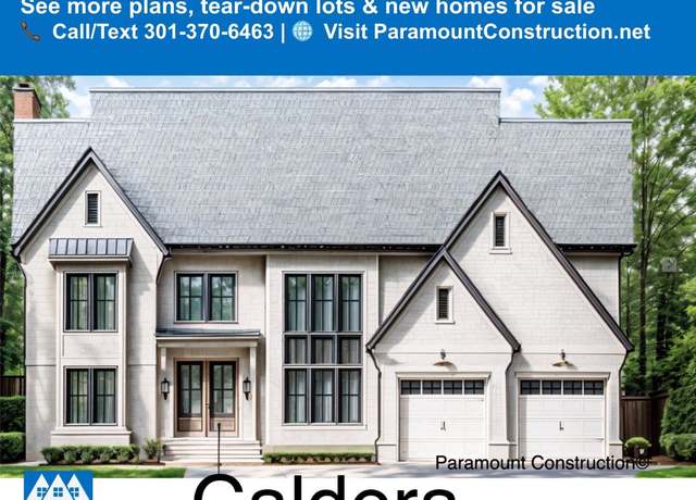 Property at Caldera Plan, Bethesda, MD 20816, 6 beds, 5.5 baths