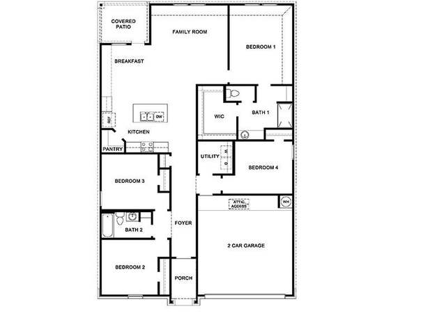 Property at 2608 Kathleens Xing, Yukon, OK 73099, 4 beds, 2 baths