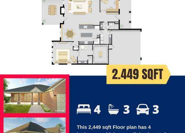 Property at Ruby II Plan, Tuttle, OK 73089, 4 beds, 3 baths