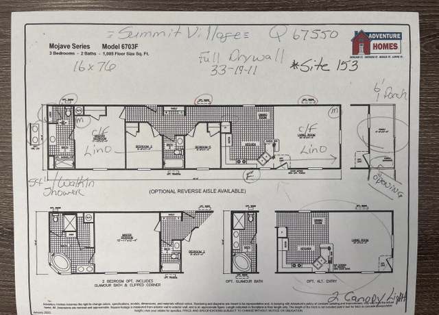 Property at Adventure Homes Summit Village - IN Plan, Marion, IN 46952, 3 beds, 2 baths